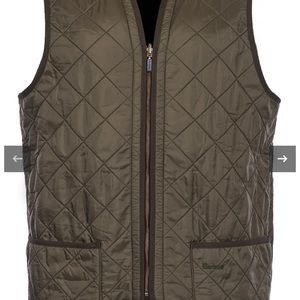 Barbour mens olive vest. Worn 2-3 times. Size large.